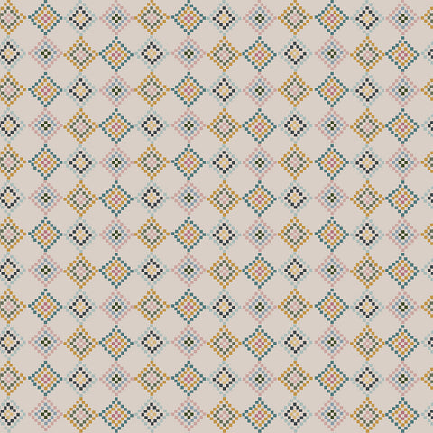 "Honey Locust"-Patchwork Linen by Amber Johnson for Riley Blake