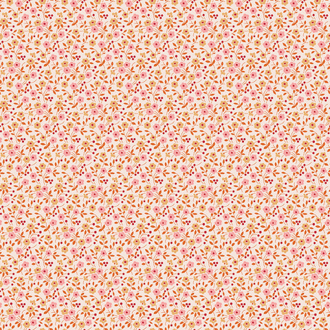 "Farmer's Daughter" Floral Coral by Lori Holt of Bee in My Bonnet for Riley Blake