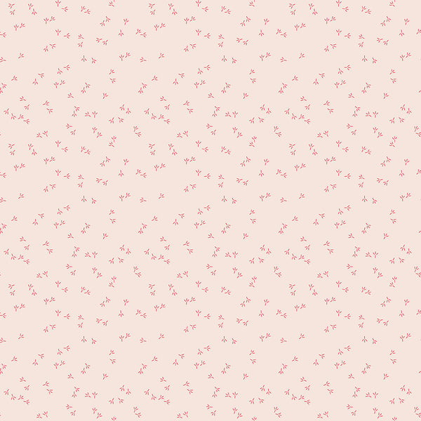 "Farmer's Daughter"  Chicken Tracks Background Tea Rose by Lori Holt of Bee in My Bonnet for Riley Blake