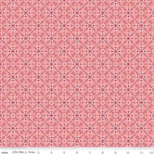 "Berry & Sage" Homemade Coral By Lori Holt For Riley Blake