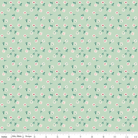 "Berry & Sage" Daisy Sage By Lori Holt For Riley Blake