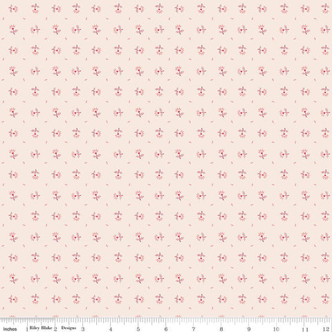 "Berry & Sage" Blooms Latte By Lori Holt For Riley Blake