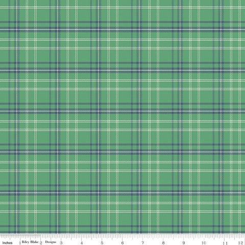 "Happy Haven" Plaid Green By Shawn Wallace For Riley Blake