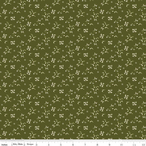 "Christmas Greetings" Berries Green By Sandy Gervais For Riley Blake