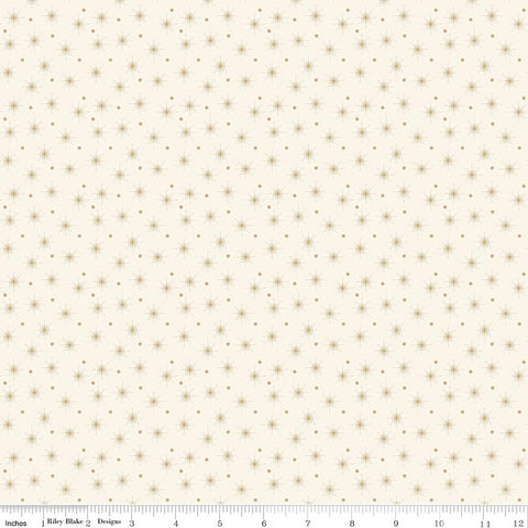 "Christmas Greetings" Christmas Lights Cream By Sandy Gervais For Riley Blake