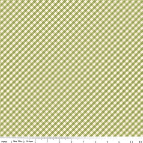" Lil Farm Friends" Gingham Green by Kelsey Carlson For Riley Blake