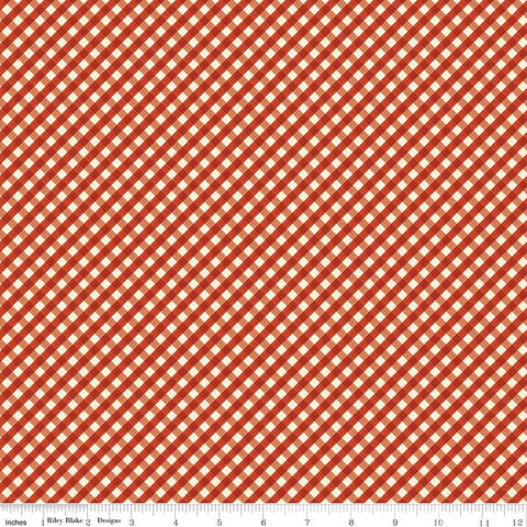 " Lil Farm Friends" Gingham Red by Kelsey Carlson For Riley Blake