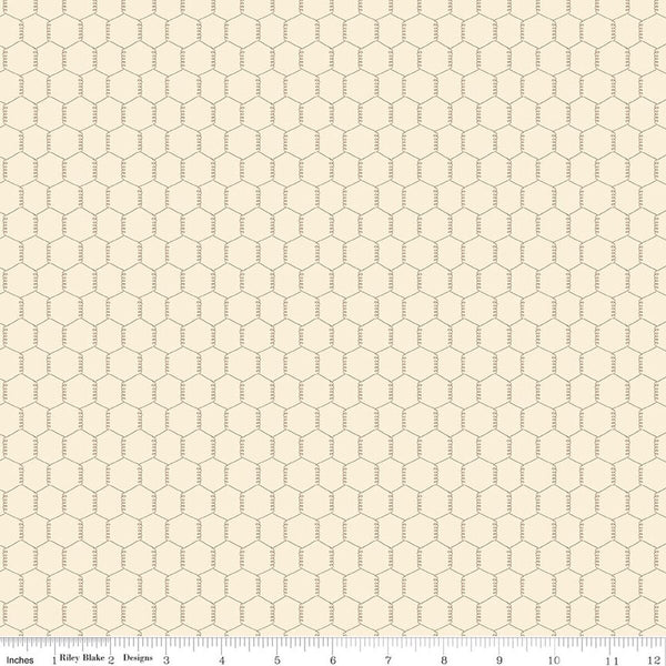 " Lil Farm Friends" Chicken Wire Cream by Kelsey Carlson For Riley Blake