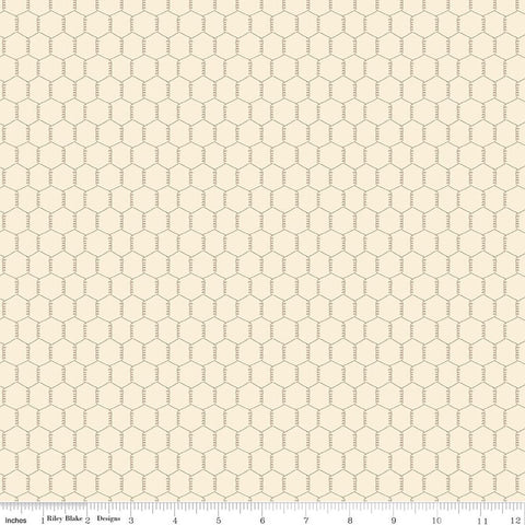 " Lil Farm Friends" Chicken Wire Cream by Kelsey Carlson For Riley Blake