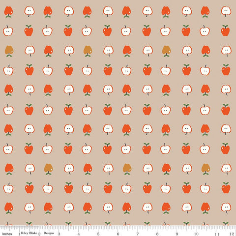 "Cotton Nook" Apples Biscuit by Minki Kim for Riley Blake