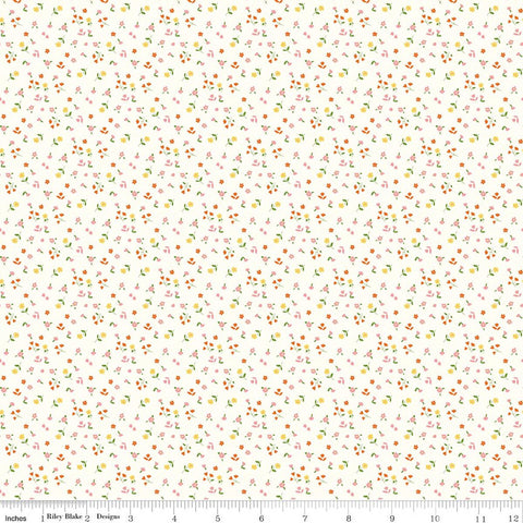 "Cotton Nook" Flowers Vintage White by Minki Kim for Riley Blake