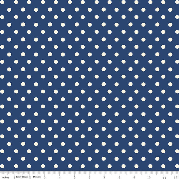 "Cath Kidston® Signature Collection" Button Spot Navy