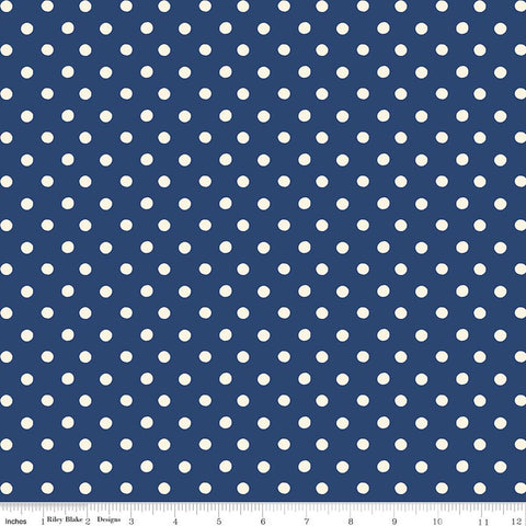 "Cath Kidston® Signature Collection" Button Spot Navy