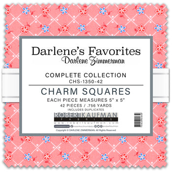 "Darlene's Favorites" Charm Squares 5 X 5 By Darlene Zimmerman for Robert Kaufman