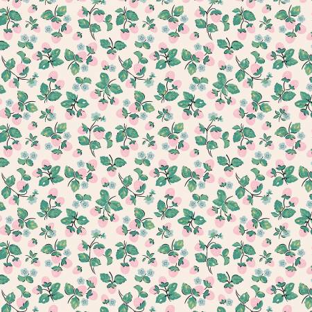 "Home Sweet Home"-Cream Strawberry Cake by Elea Lutz for Poppie Cotton