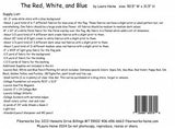 The Red White and Blue Flag Collage Pattern by Laura Heine