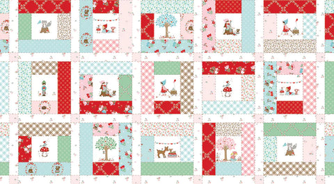 " Whimsical Woodland"  Cheater Print Multi By Tasha Noel For Riley Blake