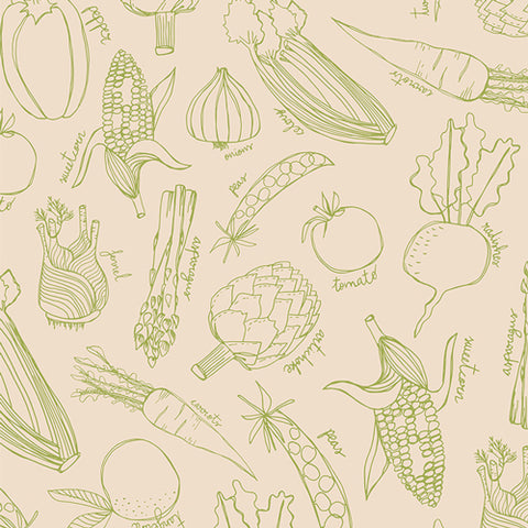 "Grow & Harvest"-Grow your Own by Alexandra Bordallo for Art Gallery Fabrics