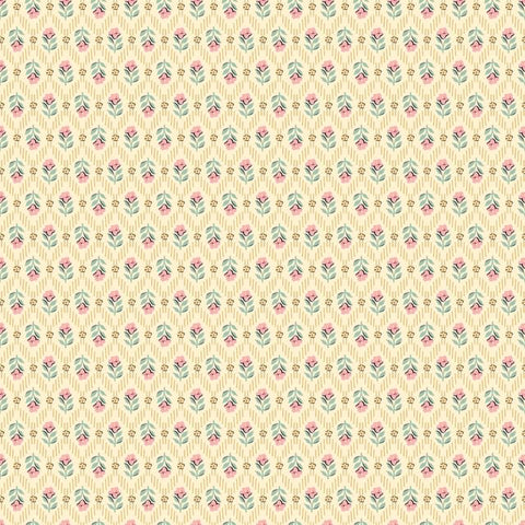 "Granny's Sewing Room"-Yellow Attic Curtains by Sheri McCulley for Poppie Cotton