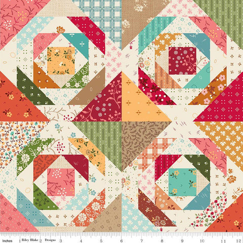 "Baked With Love" Home Dec Pineapple Pie Multi panel by Lori Holt for Riley Blake
