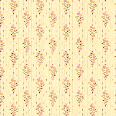 "Hollyhock Lane"-Yellow Love At Home by Poppie Cotton