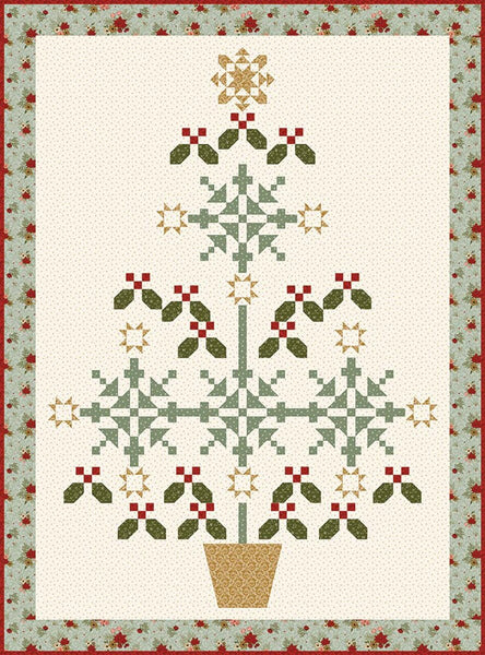 "Christmas Greetings" Spruce It Up Quilt Kit By Sandy Gervais For Riley Blake