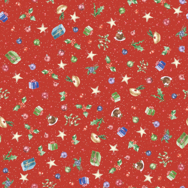 "One Snowy Day" Bits and Bobs Red from Maywood Studio