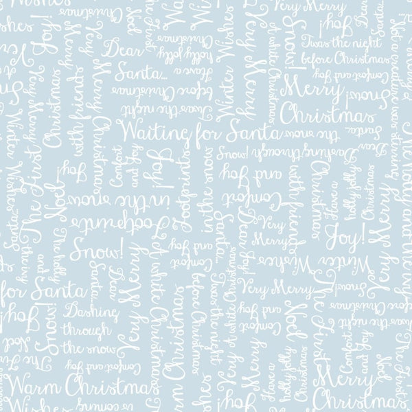 "One Snowy Day" Christmas Greetings Light Blue from Maywood Studio