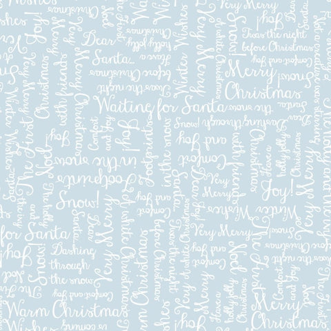 "One Snowy Day" Christmas Greetings Light Blue from Maywood Studio