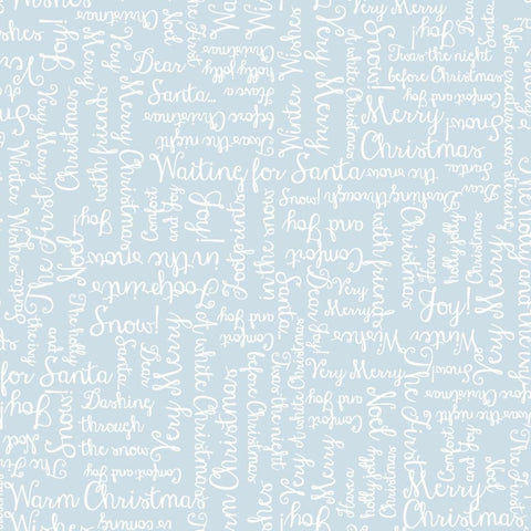"One Snowy Day" Christmas Greetings Light Blue from Maywood Studio