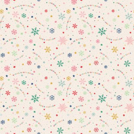 "Oh What Fun"-Multi Snowflake Fun by Poppie Cotton