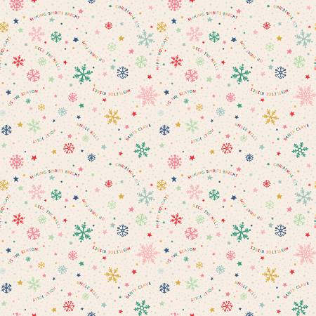 "Oh What Fun"-Multi Snowflake Fun by Poppie Cotton
