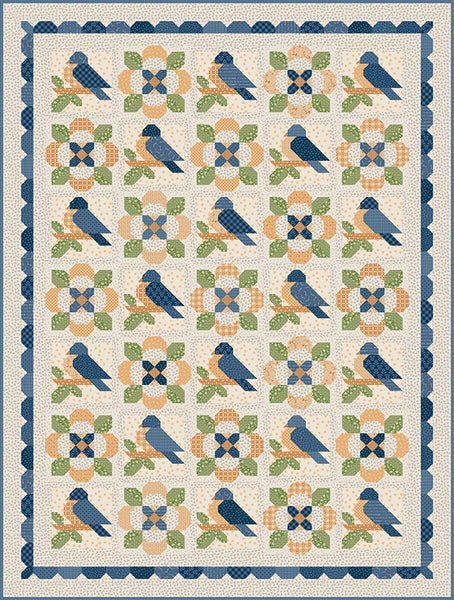 "Denim & Daisy" It's Sew Emma Birdsong Quilt Pattern by Lori Holt