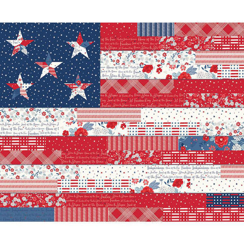 "Land of the Brave"- Flag Panel by My Mind's Eye for Riley Blake