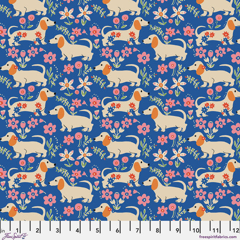 "Stannie & Lloyd" Pemberley Pups - Delft By August Ellery For Free Spirit