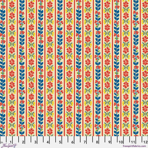 "Stannie & Lloyd"  Stripe - Tea By August Ellery For Free Spirit