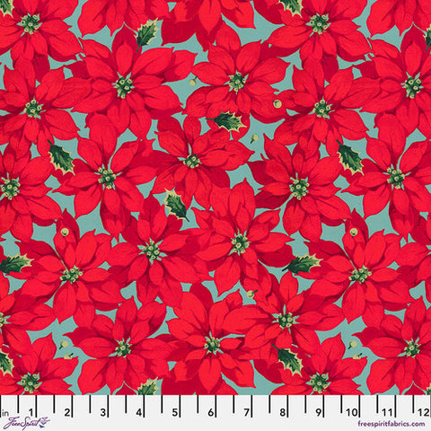 "Holly Day"-Little Poinsettia - Red by Martha Negley for FreeSpirit