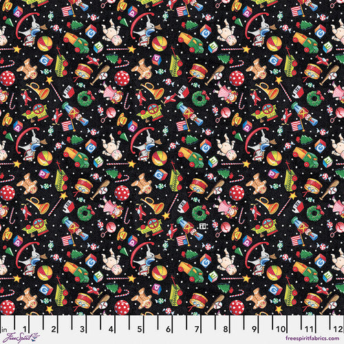 "So Much Joy!"-Santas Toys - Multi by Mary Engelbreit for FreeSpirit