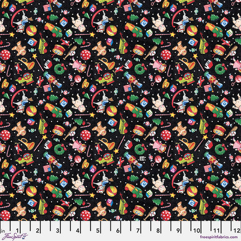 "So Much Joy!"-Santas Toys - Multi by Mary Engelbreit for FreeSpirit