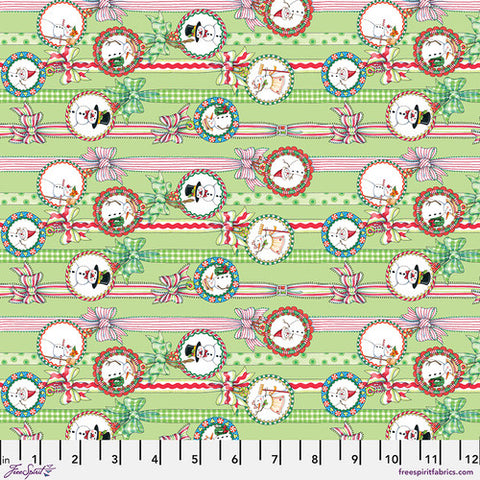 "So Much Joy!"-Snow People Ribbon by Mary Engelbreit for FreeSpirit