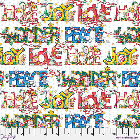 "So Much Joy!"-Words of Christmas - Multi by Mary Engelbreit for FreeSpirit