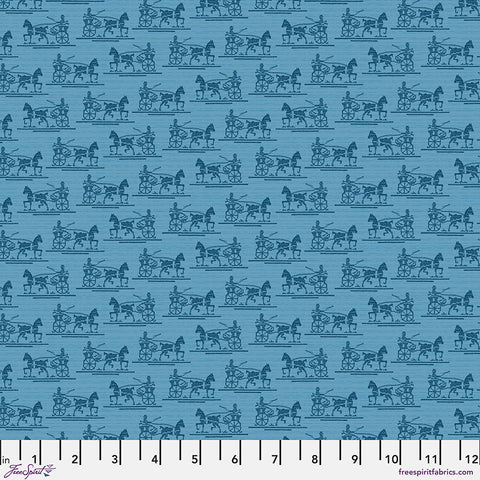 "Primitive Cloth" Brave - Blue  by Sew Kind of Wonderful for FreeSpirit