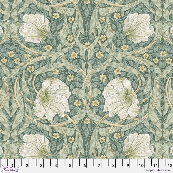 "Morris & Co." Small Pimpernel - Olive by William Morris for FreeSpirit