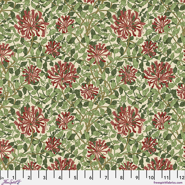 "The Original Morris & Co. Collection" Suffolk Holiday Collection Honeysuckle - Madder Leaf by Morris & Co.