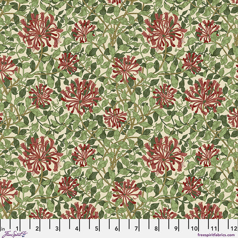 "The Original Morris & Co. Collection" Suffolk Holiday Collection Honeysuckle - Madder Leaf by Morris & Co.