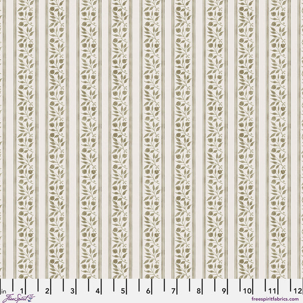 "The Original Morris & Co. Collection" Rosehip Stripe - Linen by William Morris for Freespirit