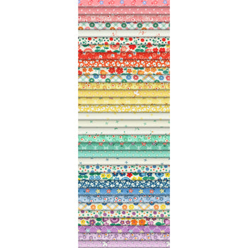 "Darlene's favorites" 2-1/2in Strips Baskets of Blooms, 40pcs/bundle by Darlene Zimmerman for Robert Kaufman