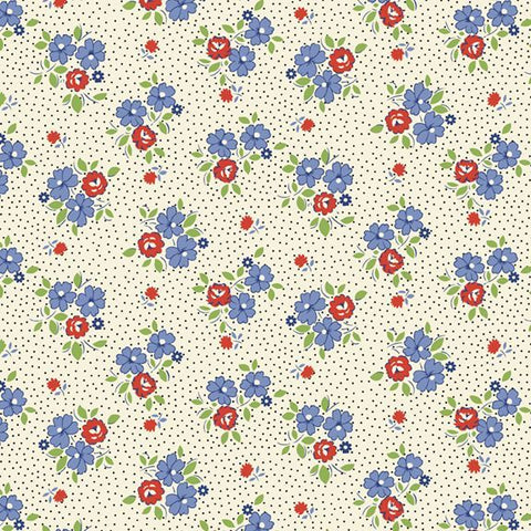 "Aunt Grace Goes Scrappy"-Floral Multi by Judie Rothermel for Marcus Fabrics