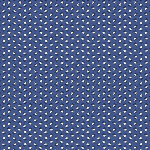 "Aunt Grace Goes Scrappy"-TRIPLE PETAL NAVY by Judie Rothermel for Marcus Fabrics