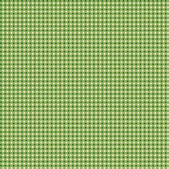 "Aunt Grace Goes Scrappy"-Dots Green by Judie Rothermel for Marcus Fabrics